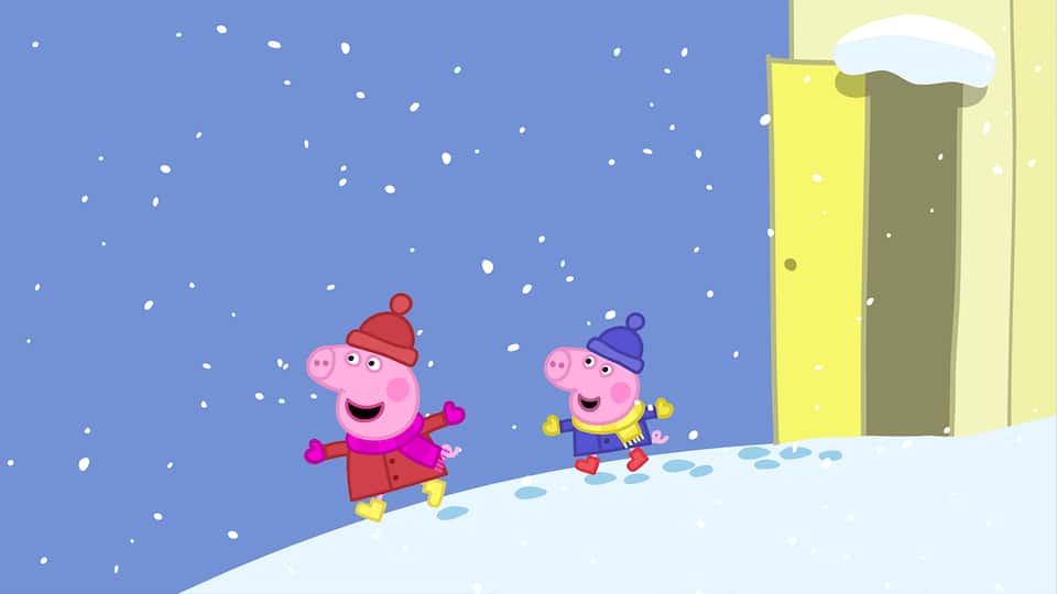 کارتون پپاپیگ - فصل اول قسمت 26 - Snow