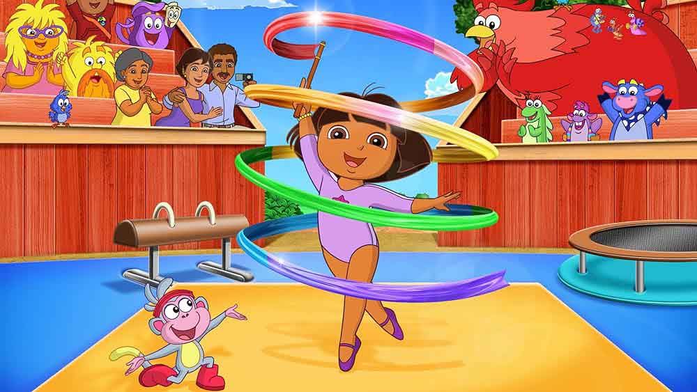 دانلود کارتون دورا زبان اصلی فصل هفتم قسمت 4 - Dora's Fantastic Gymnastics Adventure