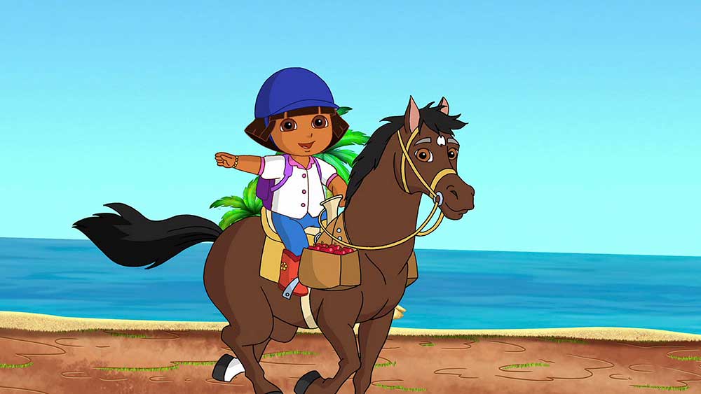 دانلود کارتون دورا زبان اصلی فصل هشتم قسمت 7 - Dora's and Sparky's Riding Adventure!
