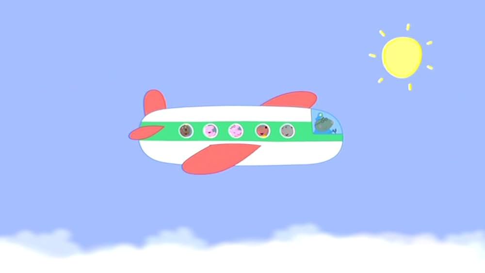 دانلود کارتون پپا پیگ زبان انگلیسی فصل چهارم قسمت 36 - Flying on Holiday