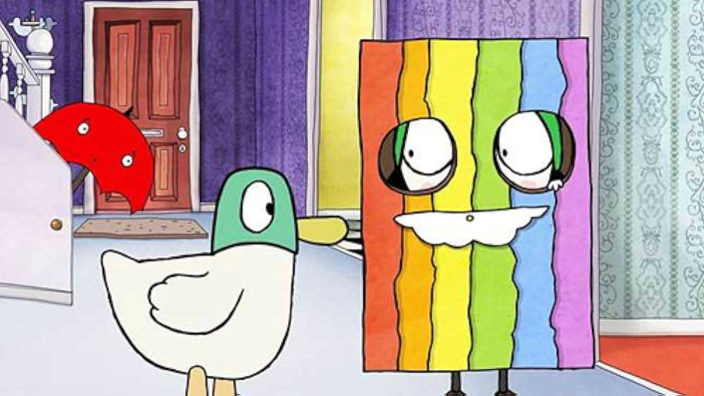 دانلود کارتون سارا و داک زبان انگلیسی فصل سوم قسمت 26 - Rainbow Race