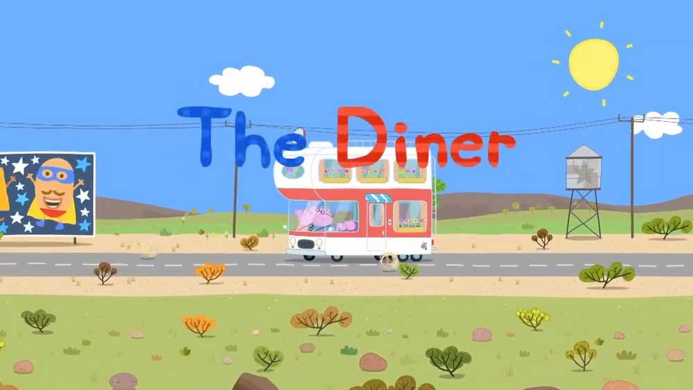 دانلود کارتون پپا پیگ زبان اصلی فصل هفتم قسمت 2 - The Diner