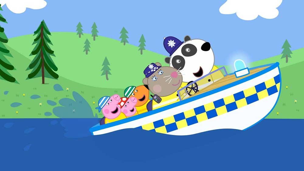 دانلود کارتون پپا پیگ زبان اصلی فصل هفتم قسمت 24 - Police Boat